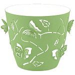 Горшок для цветов Plast Team Butterflies 5,3 л D225 мм круглый 225х225х208 мм зеленое яблоко (упаков