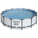Бассейн каркасный круглый 427*107 см, 13030 л, Steel Pro Max 56950 (набор) Bestway