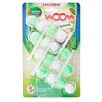Туалетные блоки для очищения унитаза WOOM 5 в 1 Сосна, 4 блока