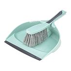 Щетка-сметка и совок с резинкой   ДУЭТ Морская волна