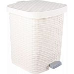 Контейнер педальный для мусора Артлайн (без вкладыша) 12л (молочный) (упаковка 3 шт.)