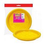 Тарелка пластиковая Д170 6шт десертная желтая Антелла