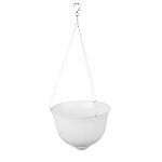 Кашпо Венеция 10л (с подвесом-трос)(белый) (упаковка 10 шт.)