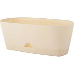 Горшок овальный InGreen Amsterdam для суккулентов, 25 см Сливочный (упаковка 6 шт.)