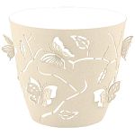 Горшок для цветов Plast Team Butterflies 5,3 л D225 мм круглый 225х225х208 мм молочный туман (упаков