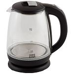 Чайник Homestar HS-1018 (1,8 л) стекло, пластик черный