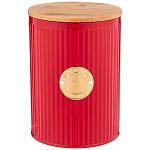 Емкость для сыпучих продуктов agness тюдор чай 1,3 л диаметр=11 см высота=15 см цвет: крас