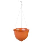 Кашпо Венеция 10л (с подвесом-трос)(коричневый) (упаковка 10 шт.)