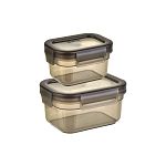 Набор контейнеров для хранения продуктов Divina 2/1 M (0,4+0,8L), Тёмно-серый
