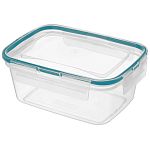 Контейнер для продуктов герметичный прямоугольный 1,3л с защелками (бесцветный) (упаковка 20 шт.)