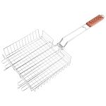 Решетка для барбекю ECOS 22001D (глубокая, со стопами, хром, размер: 22x22x5см )