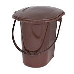 Ведро-туалет 18л (коричневый) (упаковка 10 шт.)