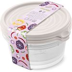 Контейнер Сальваре набор 3 шт 0,5л Кремовый С237КРЕМ (упаковка 12 шт.)