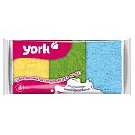 Губки 'YORK' 3 шт. КОЛОР ЛЮКС (упаковка 24 шт.)