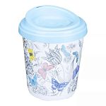 Термостакан с декором 300 мл, Голубой (упаковка 12 шт.)