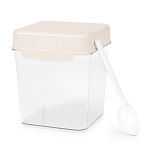 Емкость 1,2л, с ложкой, Прозрачный (упаковка 12 шт.)