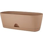 Ящик балконный InGreen Amsterdam, 40 см молочный шоколад (упаковка 12 шт.)