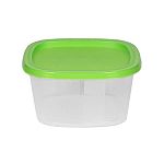 Контейнер квадратный для СВЧ и заморозки 0,5л (24) МИКС (упаковка 24 шт.)