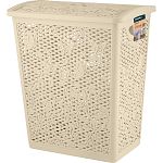 Корзина для белья Keeplex Fiori со съемной крышкой 35л 40,3х28х47см бежевый топаз