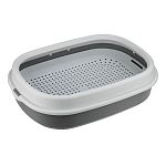 Лоток для кошек ЛЯ-МУРР 480х355мм с сеткой и низким бортом Смоки (упаковка 4 шт.)