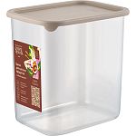 Банка для сыпучих продуктов Sugar&Spice Vanilla прямоугольная 1,5л с гибкой крышкой латте (упаковка