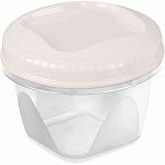 Банка с завинчивающейся крышкой Тондо 1,2л Кремовая С287КРЕМ (упаковка 20 шт.)