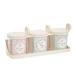 Набор емкостей Ассорти 0,7л, на полке, Бежевый (упаковка 9 шт.)