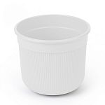 Горшок цветочный Сканди (с дренажной вставкой) 5л белый (упаковка 12 шт.)
