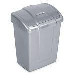 Контейнер для мусора Форте 6л серебристый С339СРБ (упаковка 12 шт.)