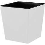 Горшок для цветов InGreen London CUBE 301 х 301 мм, 22 л c дренажной вставкой белоснежный жасмин (уп