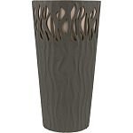 Горшок для цветов InGreen Winds D 340мм/40 л с дренажной вставкой 18,7л антрацит (упаковка 4 шт.)