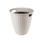 Кашпо InGreen Rattan D 380мм 30л с внутренним горшком 16 л, Горький шоколад (упаковка 4 шт.)