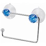 Держатель для туалетной бумаги W2022E Бриллиант, синий (крепление: 2 присоски) (упаковка 20 шт.)