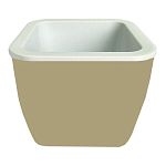 Горшок-кашпо Кубик 0,8/1,2л (15) бежевый (упаковка 15 шт.)