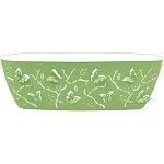 Горшок для цветов Plast Team Butterflies 7,3 л 470х150 мм овальный 475х160х149 мм зеленое яблоко (уп