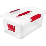 Контейнер-аптечка Keeplex Family doctor с защелками и ручкой 7л 35х23,5х14,8см прозрачный кристалл (