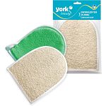 Мочалка из люфы варежка YORK (упаковка 24 шт.)