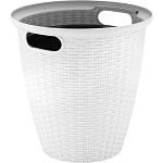 Кашпо напольное Rattan D 266мм/10 л с внутренним горшком 6 л, белоснежный жасмин (упаковка 12 шт.)