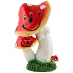Фигурка садовая Мухоморы улыбаются Н-27см