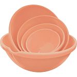 Набор мисок HELSINKI 5 шт (5л, 3л, 2л, 1л, 0,5л) персиковая карамель (упаковка 10 шт.)