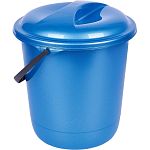 Ведро 12 л Rock'n'Roll с крышкой индиго