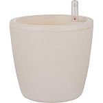 Горшок с автополивом InGreen Munchen D 160мм/2л с внутренней вставкой 1,6л, круглый, белый (упаковка