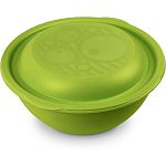 Миска салатница 3л с крышкой Оливковая С46ОЛВ (упаковка 36 шт.)