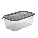 Емкость для продуктов ПРАКТИК 3л Графитовый (упаковка 16 шт.)