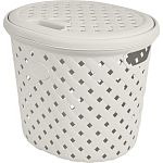 Корзина для белья Plast Team Rattan 14л 325х280х280 мм молочный туман (упаковка 10 шт.)