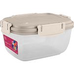 Контейнер для продуктов Sugar&Spice Barberry герметичный 0,45л прямоугольный латте (упаковка 16 шт.)