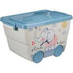 Ящик для игрушек 23л ДЕКО слоник