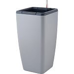 Горшок с автополивом InGreen Munchen 20л с внутренней вставкой 8л, квадратный, Утренний туман (упако