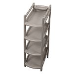 Этажерка для обуви Rambai узкая 4 полки, 255х415х810мм (серый) (упаковка 8 шт.)