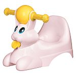 Горшок детский в форме игрушки Зайчик Lapsi 420х290х310 мм (светло-розовый) (упаковка 5 шт.)